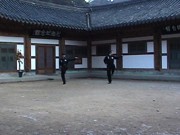 Traditional Forms at Buddhist Temple in Korea
