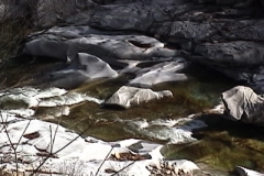 Stream in the mountains near "Bak Dam Sa" temple